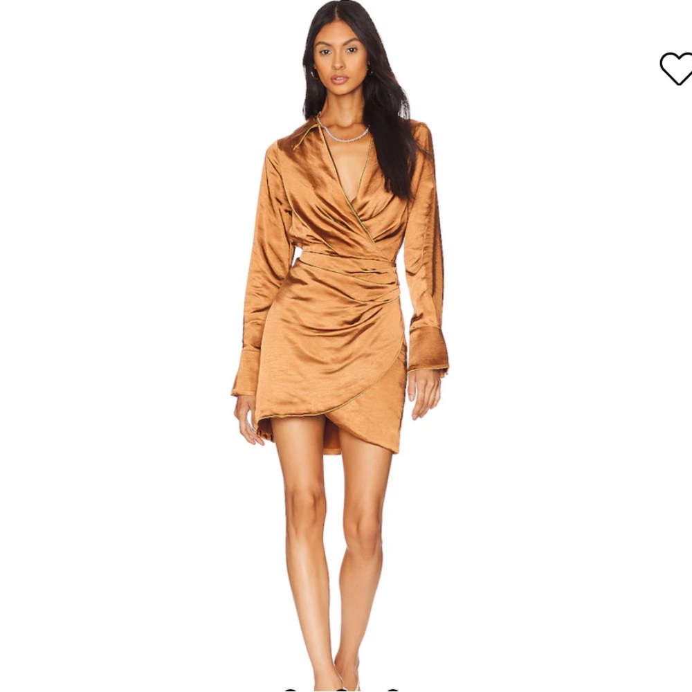 Line and dot mini dress